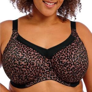 GODDESS KAYLA leopard print full bust 36I underwire bra GD6162 NWT